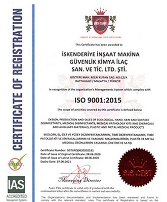 ISO 9001:2015 Belgemiz
